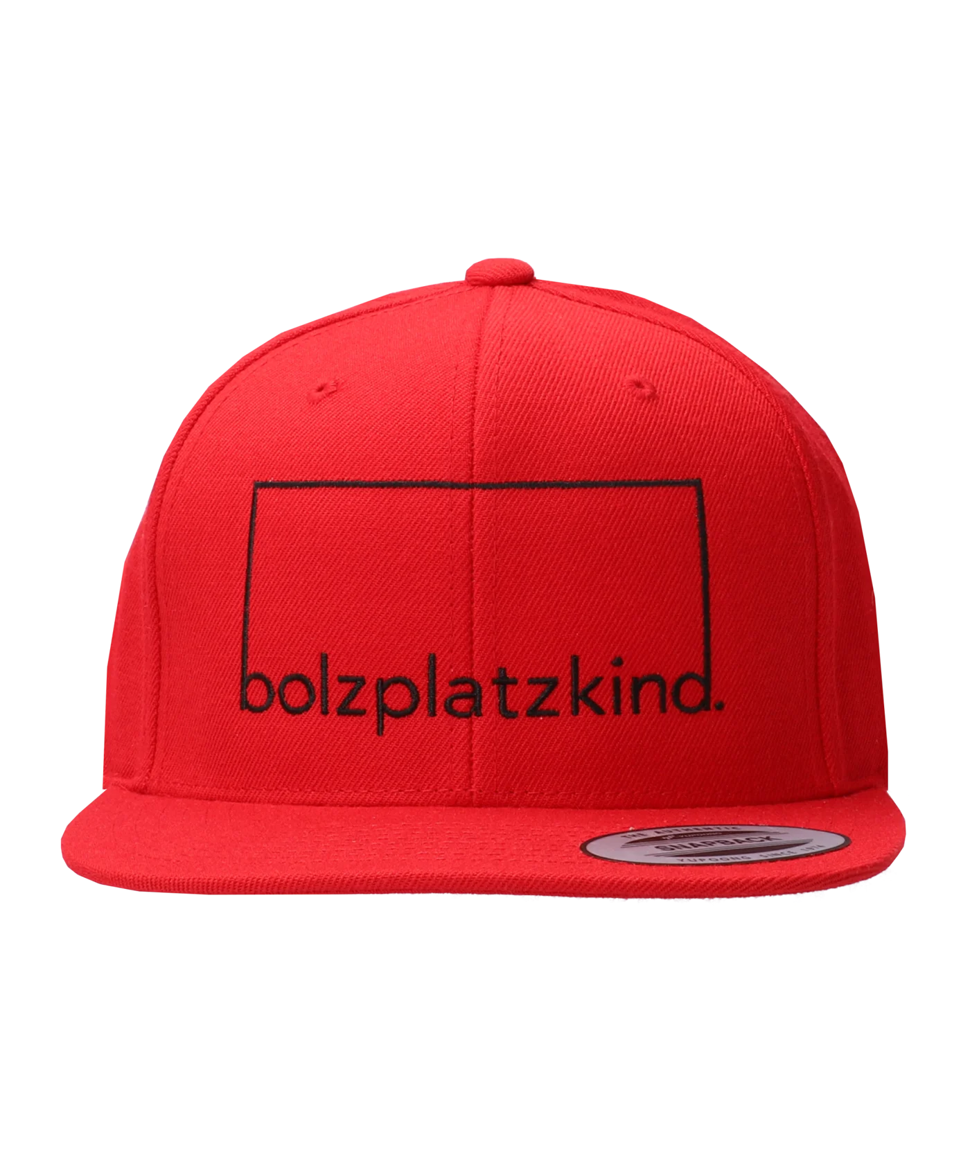 Classic Snapback Cap Rot Schwarz