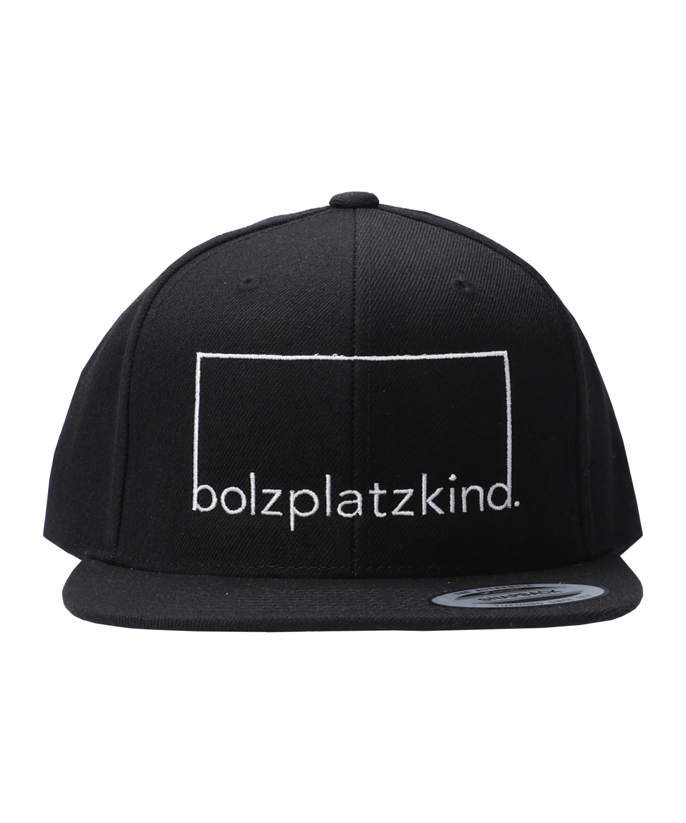 Classic Snapback Cap Schwarz Weiß