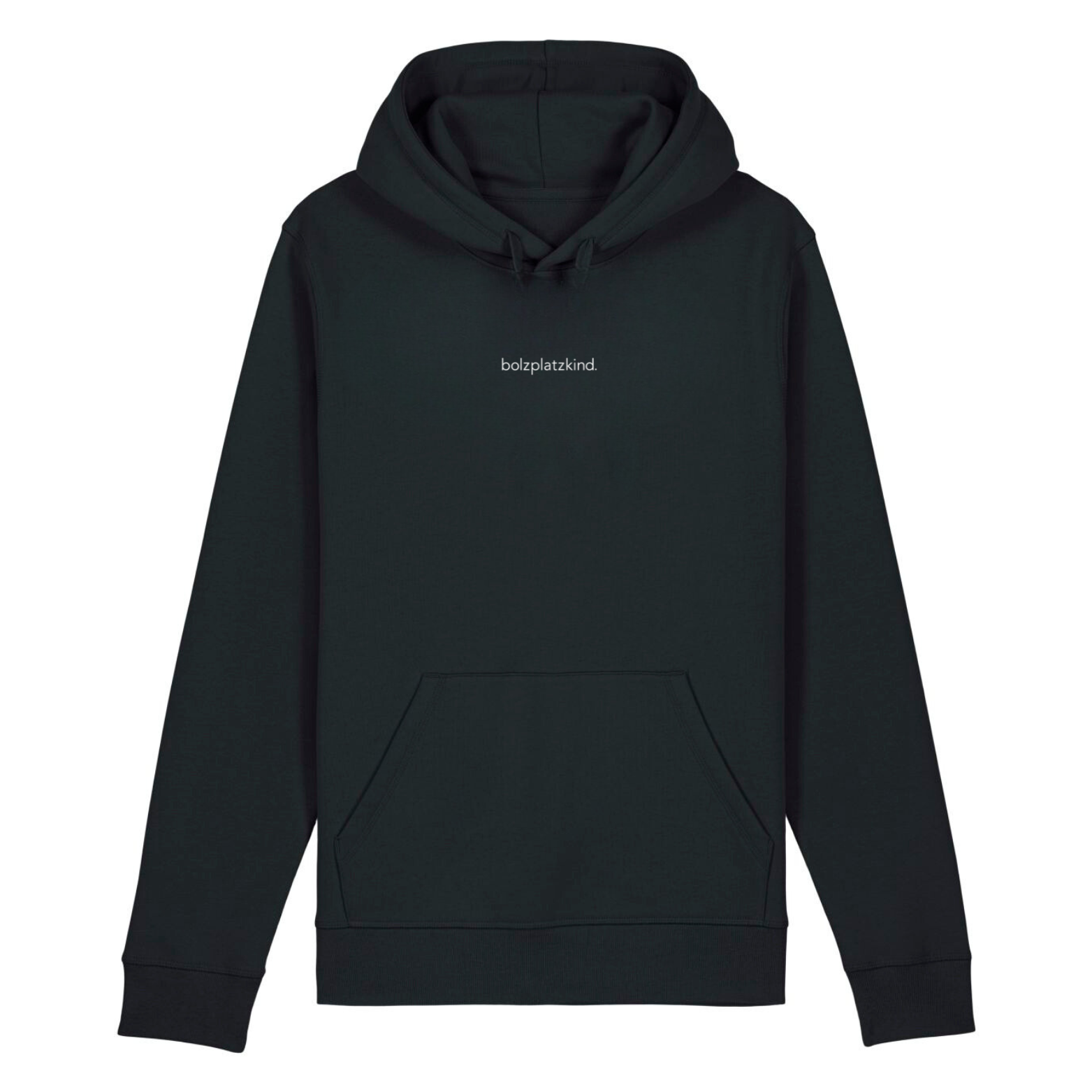 "Herkunft: Egal. Sprache: Egal. Leistung: Wichtig." Hoodie mit Statement schwarz/weiß