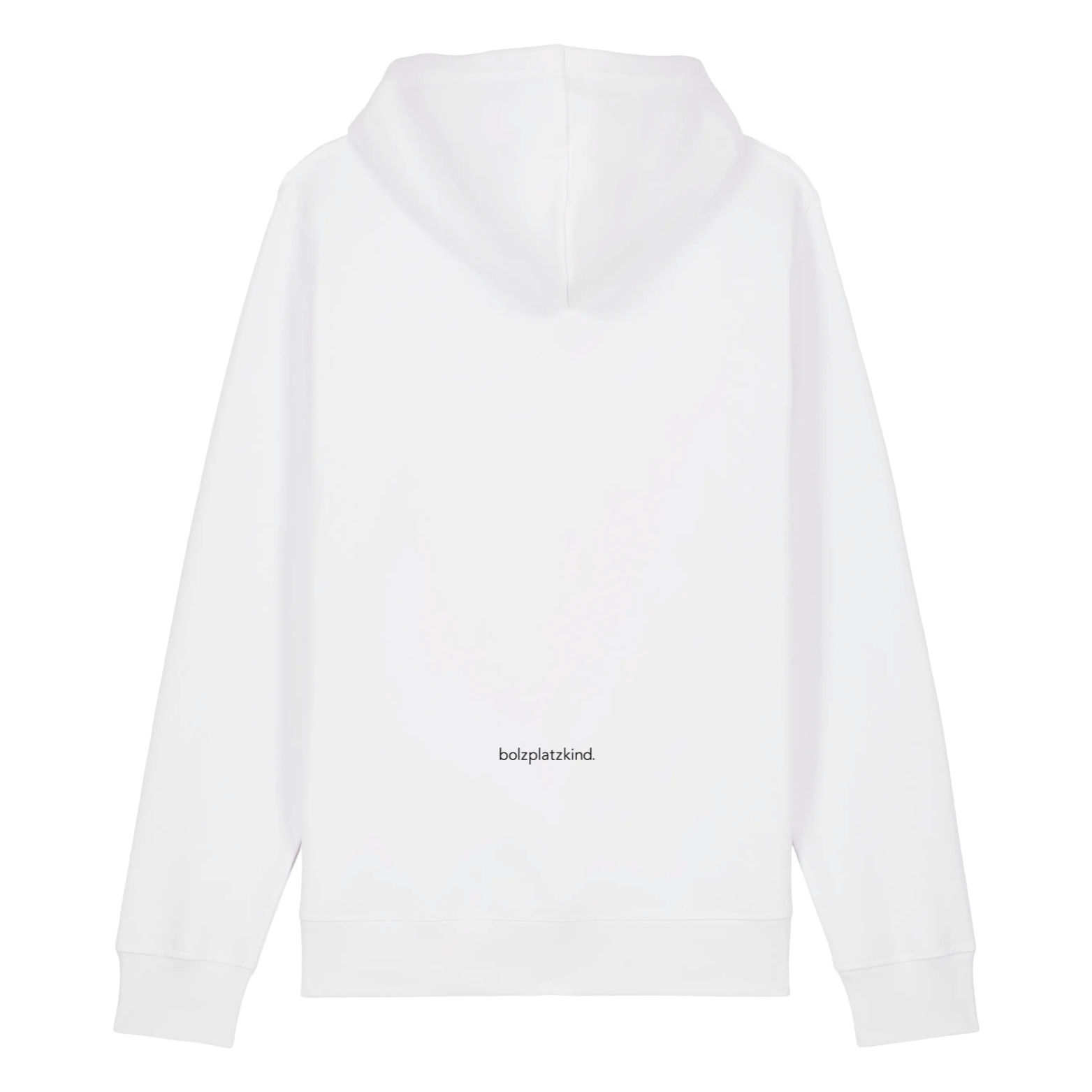 "Never forget" Hoodie mit Statement weiß/schwarz