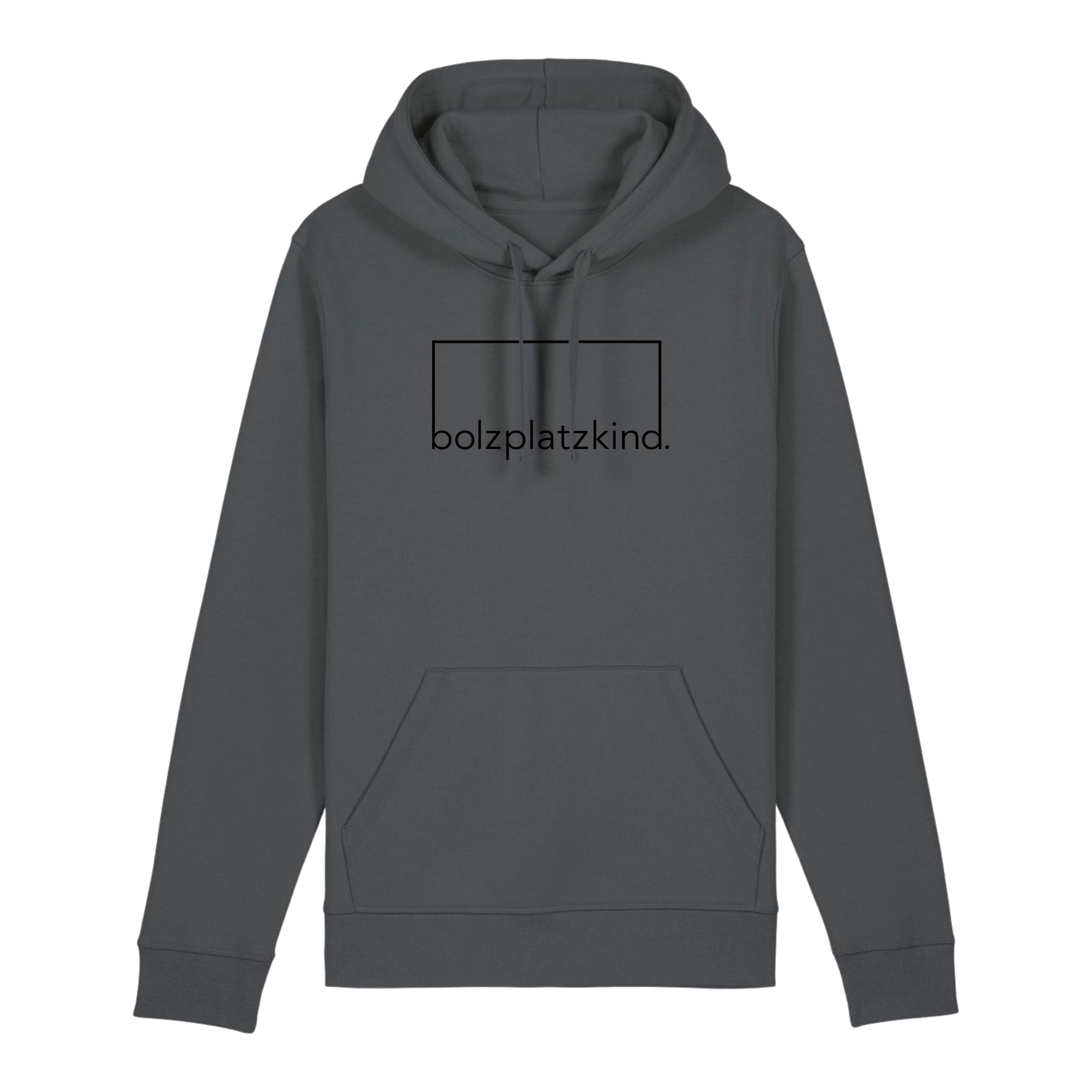 Bolzplatzkind "Selbstliebe" Hoodie anthrazit/schwarz