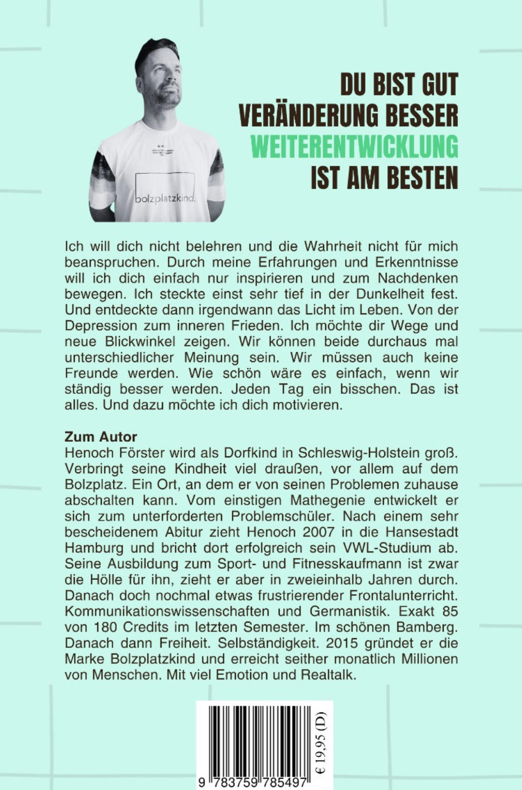 Buch "DAS LEBEN IST GUT. Veränderung ist besser." von Henoch Förster